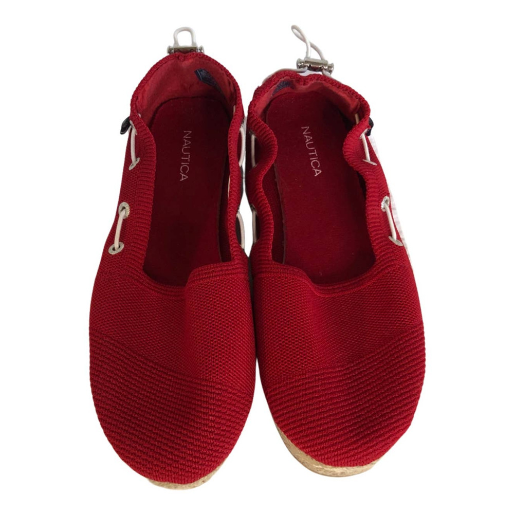 NWOT Nautica, size 8, Red Fabric Shoe, NWOT